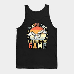 Player 2 Has Entered The Game Gaming Shirt Gamer Shirt Black Tank Top